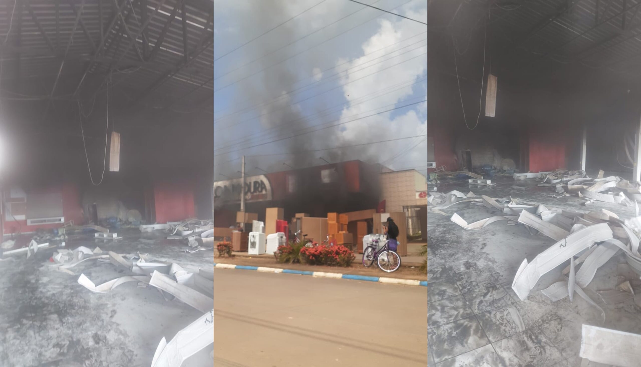 incendio-atinge-loja-e-moveis-sao-retirados-por-moradores-as-pressas-ao-norte-de-roraima
